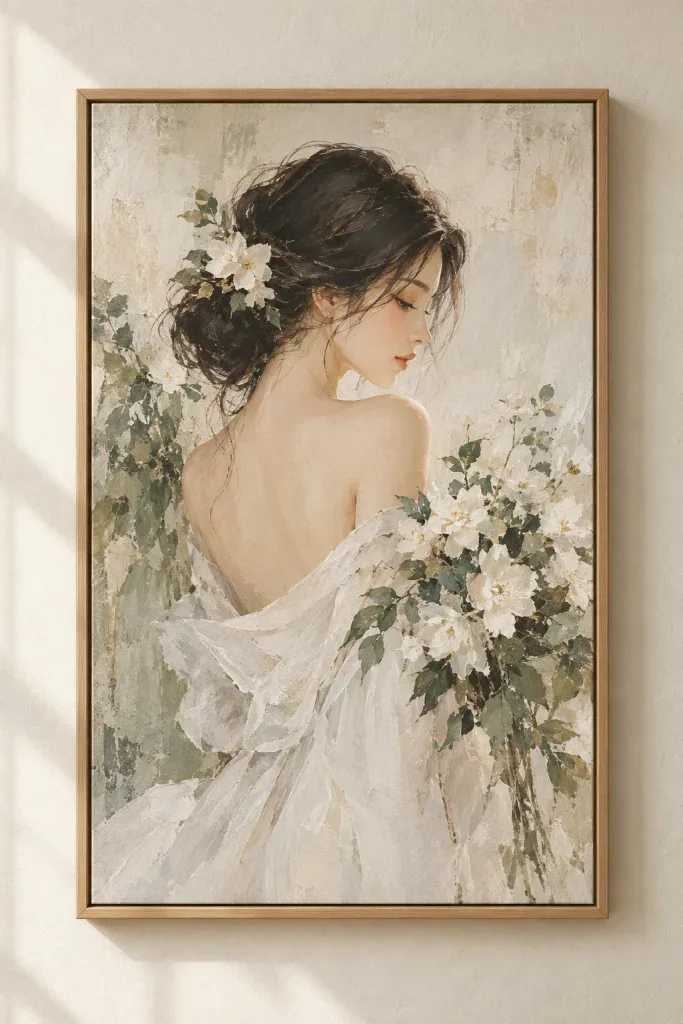 Tranh Canvas Phác Họa Nàng Thơ – H00607