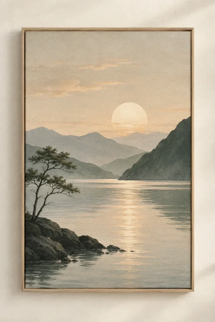 Bộ Tranh Canvas Phong Cảnh Tối Giản – H00417