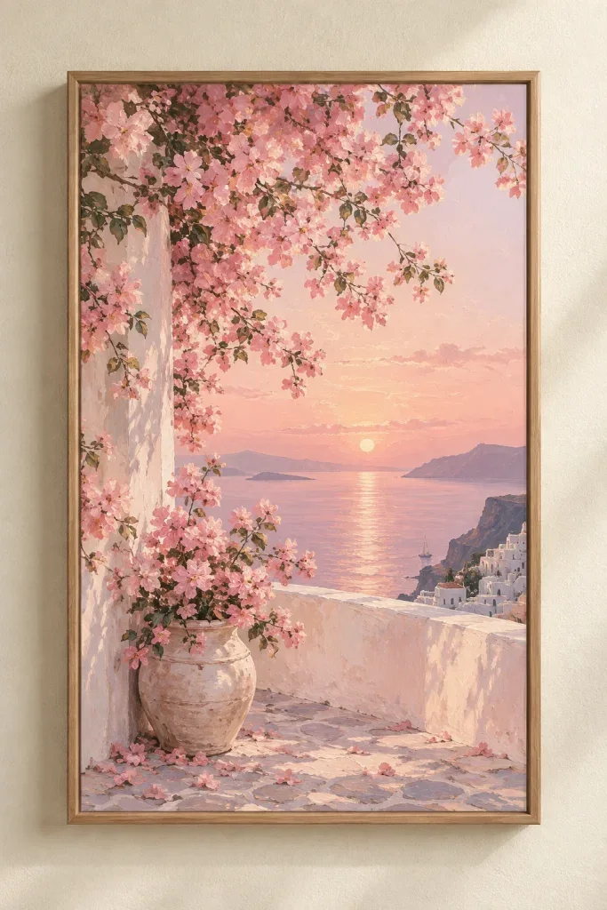 Bộ Tranh Canvas Sắc Hồng Pastel - H00323