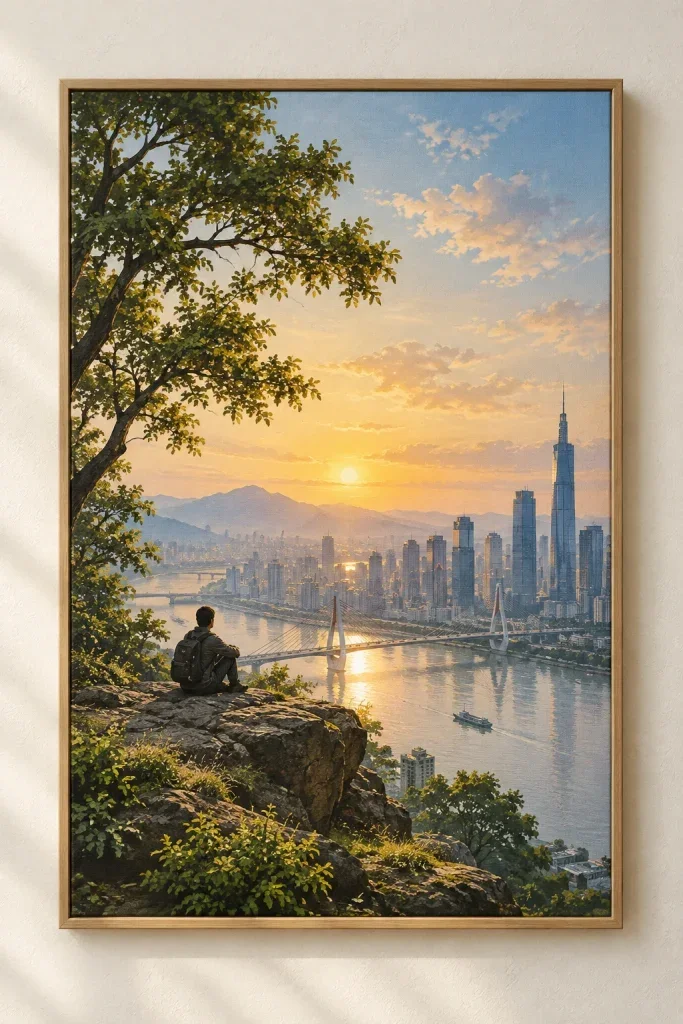 Bộ Tranh Canvas Đô Thị - Thiên Nhiên & Cảm Hứng Đa Chiều – H00320