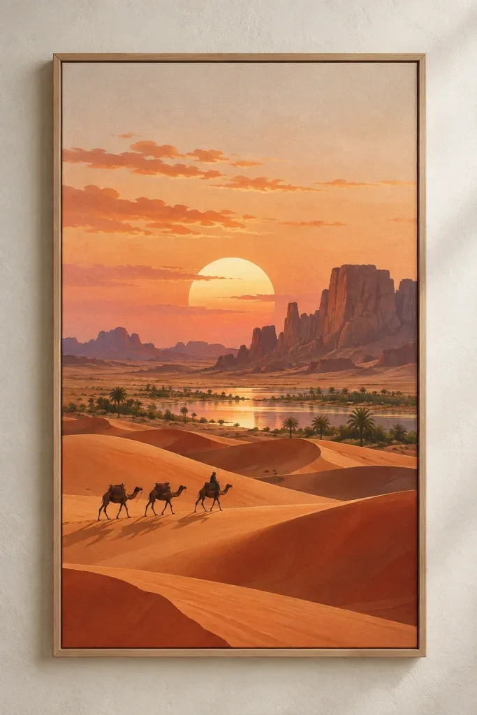 Bộ Tranh Canvas Sắc Màu Sa Mạc - H00306