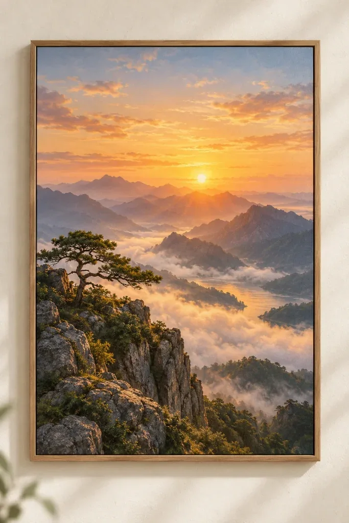 Tranh Canvas Mountain Glow – H00380
