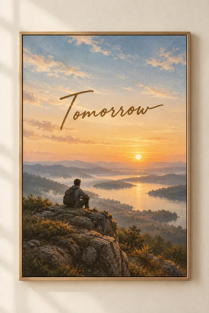 Tranh Canvas Quote Tomorrow – H00372