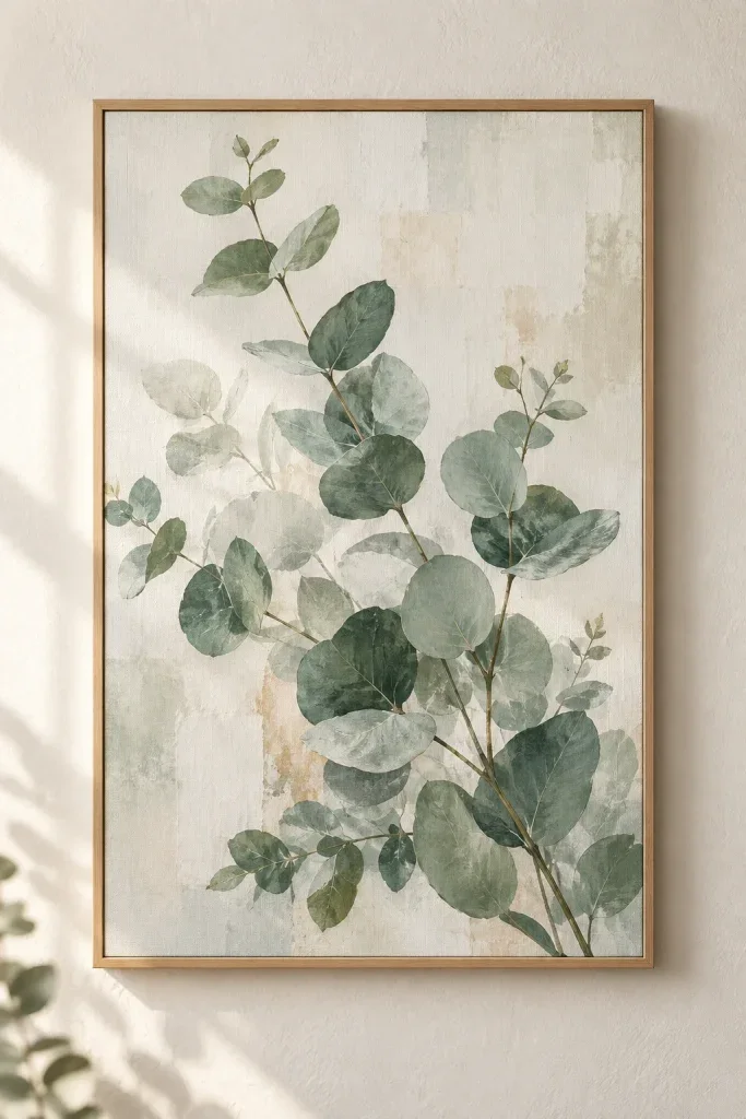 Tranh Canvas Lá Eucalyptus – H00366