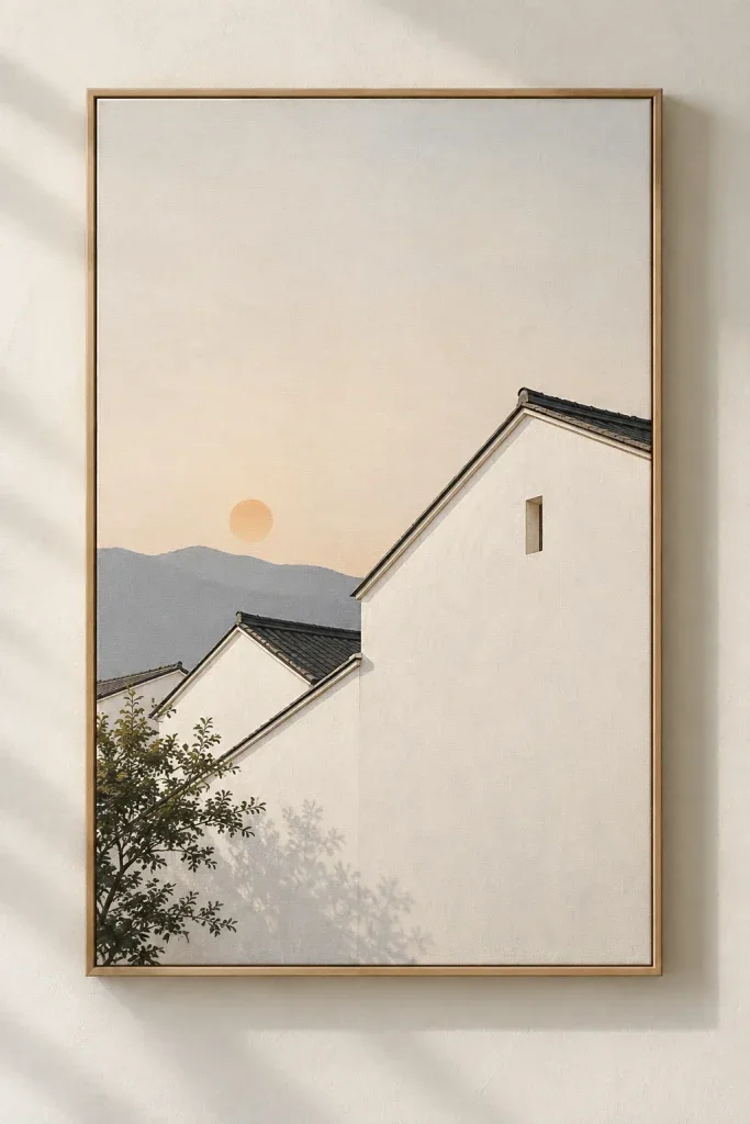 Tranh Canvas Minimal Roofline – H00329