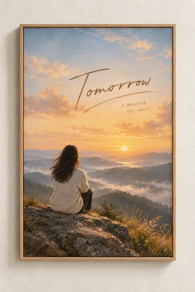 Tranh Canvas Tomorrow Quote – H00327