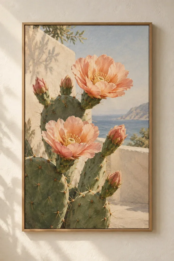 Tranh Canvas Cactus Blossom – H00317