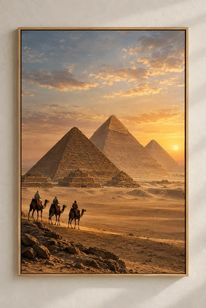 Tranh Canvas Pyramids of Giza – H00316