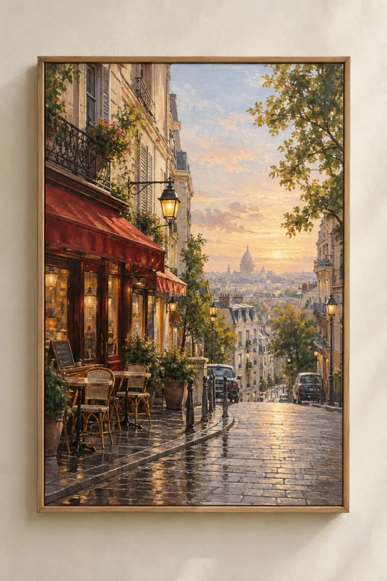 Tranh Canvas City Street View – H00303