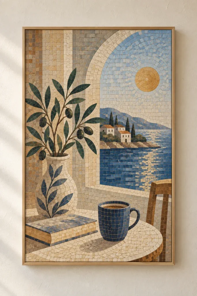 Tranh Canvas Mosaic Quote – H00231