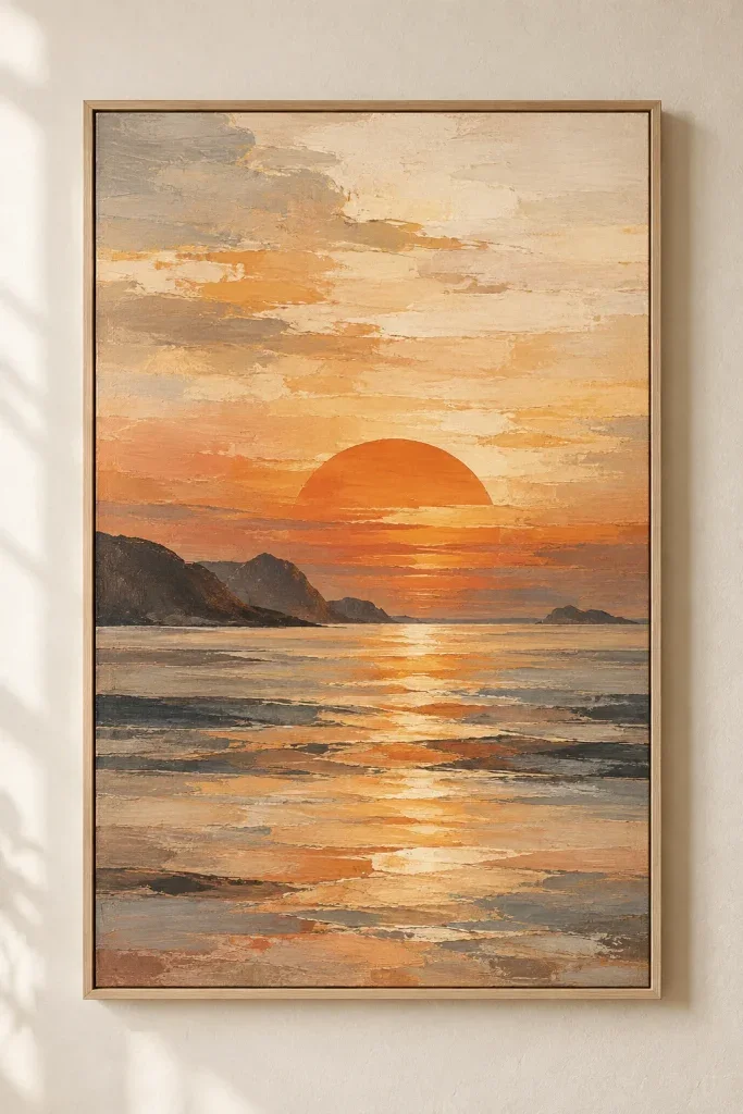 Tranh Canvas Abstract Sunset – H00229