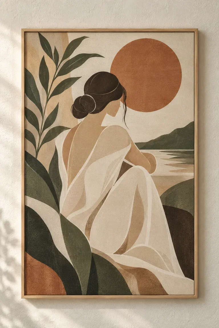 Tranh Canvas Abstract Nude & Nature – H00219