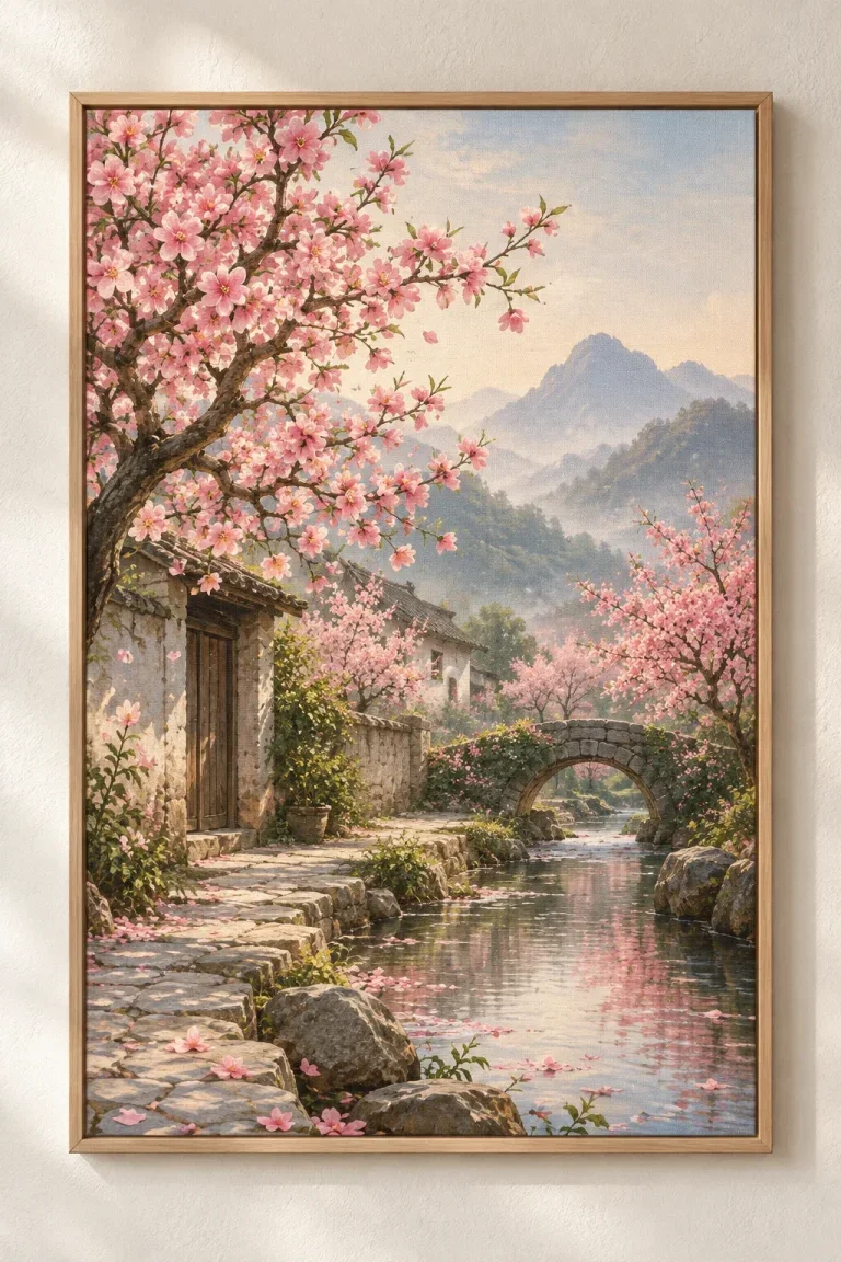 Tranh Canvas Peach Garden – H002206