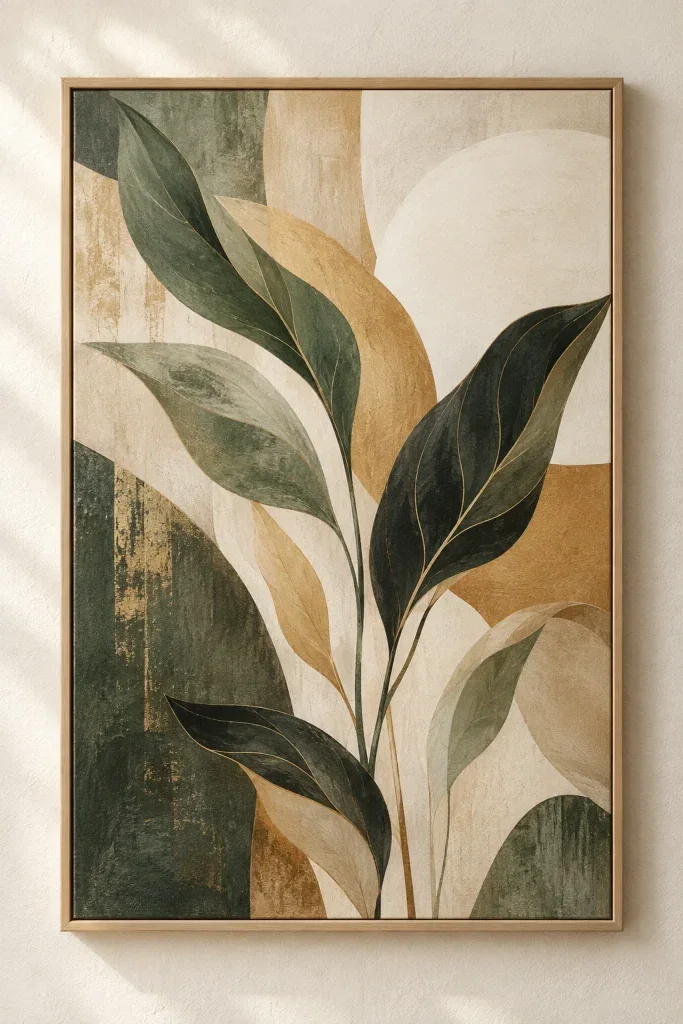 Tranh Canvas Abstract Leaves – H00232.3