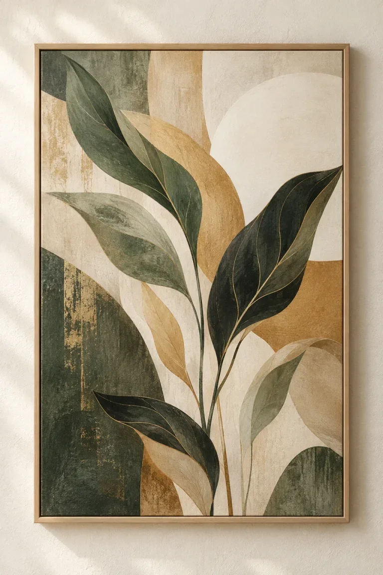 Tranh Canvas Abstract Leaves – H00232.3