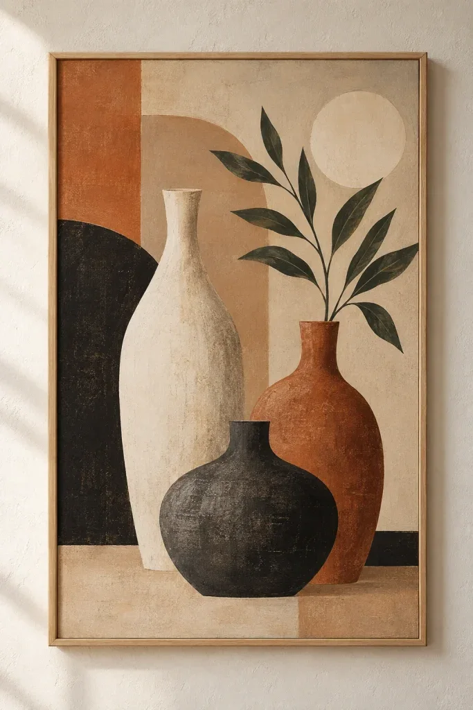 Tranh Canvas Abstract Vases – H00232.1