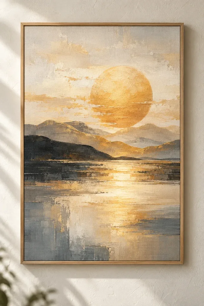 Tranh Canvas Trừu Tượng Ánh Dương – H00229