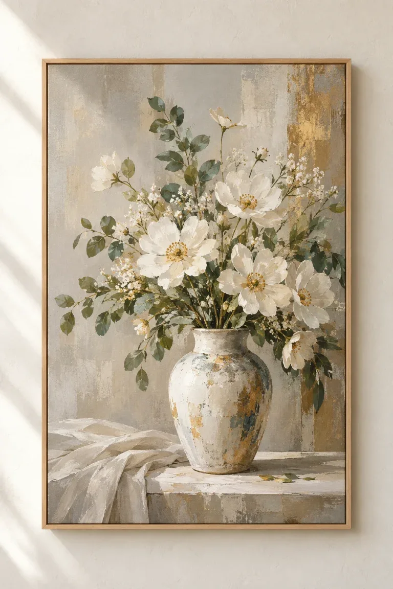 Tranh Canvas Bình Hoa Nghệ Thuật – H00229.3