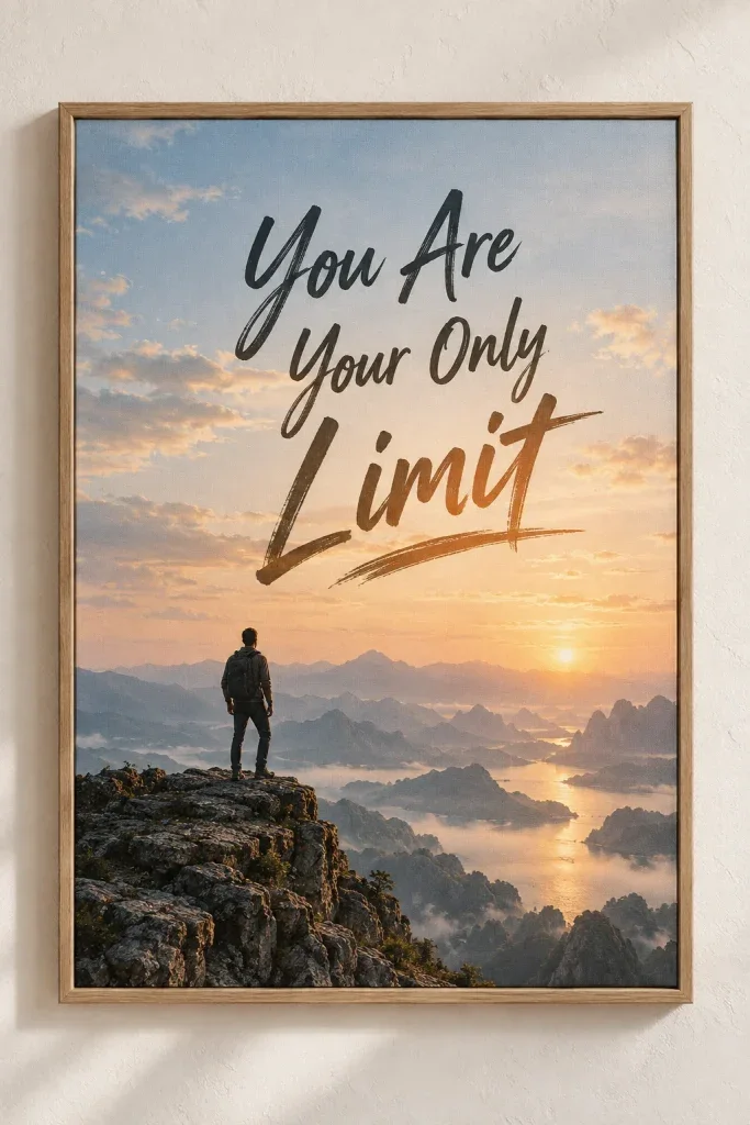 Tranh Canvas Quote You Are Your Only Limit – H00226.2