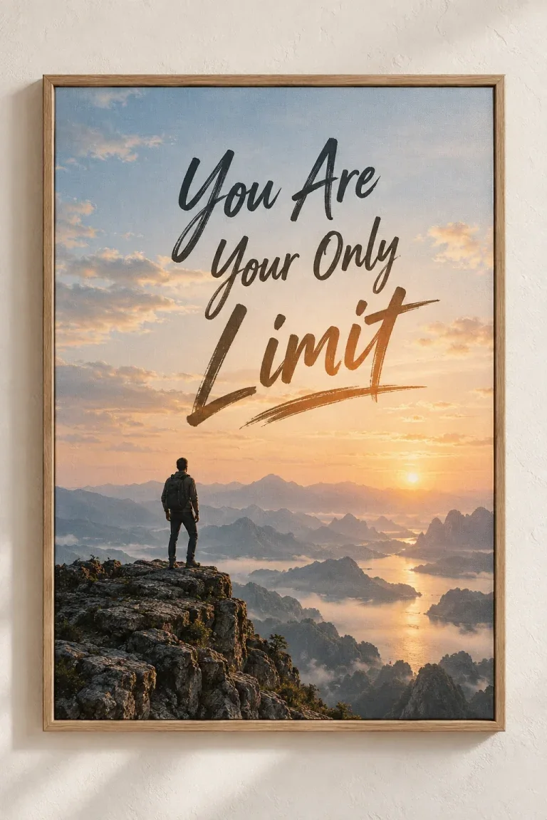 Tranh Canvas Quote You Are Your Only Limit – H00226.2