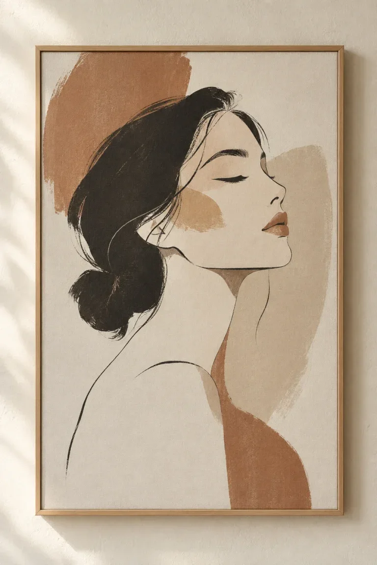 Tranh Canvas Chân Dung Tối Giản – H00220.1