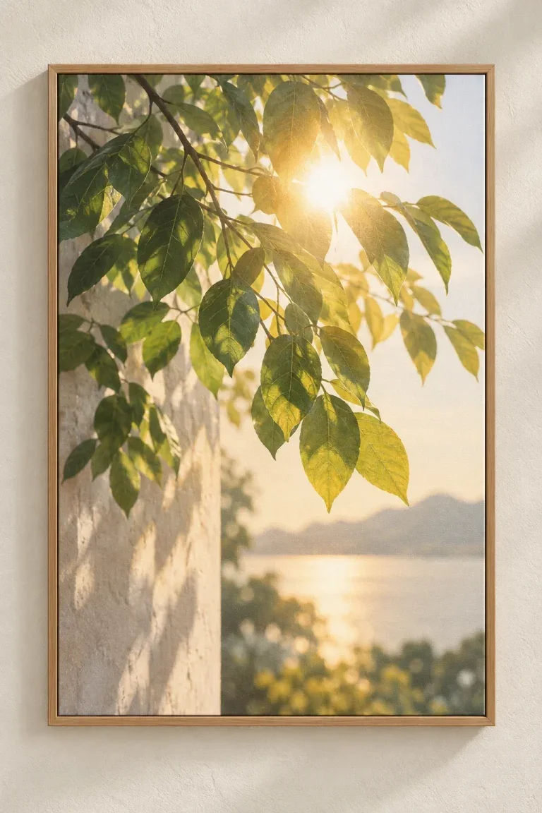 Tranh Canvas Lá Dưới Ánh Mặt Trời – H00210.1
