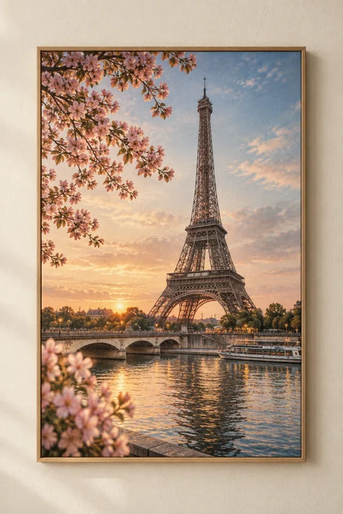 Tranh Canvas Tháp Eiffel Paris – H00101